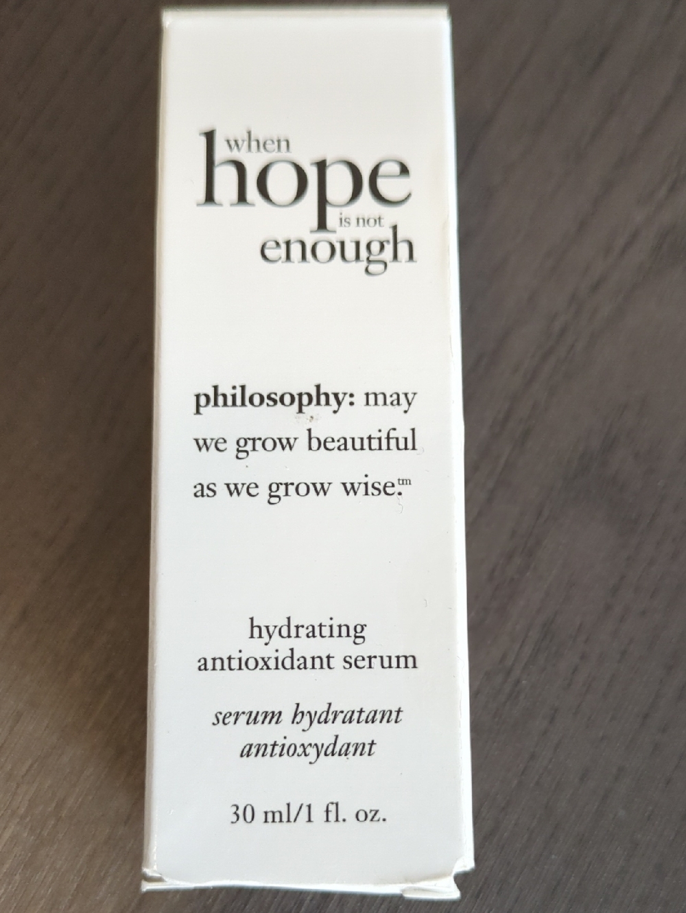 Philosophy Hydrating Antioxidant Serum - When Hope Is Not Enough